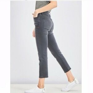 Warp + Weft Charcoal Ankle Jeans